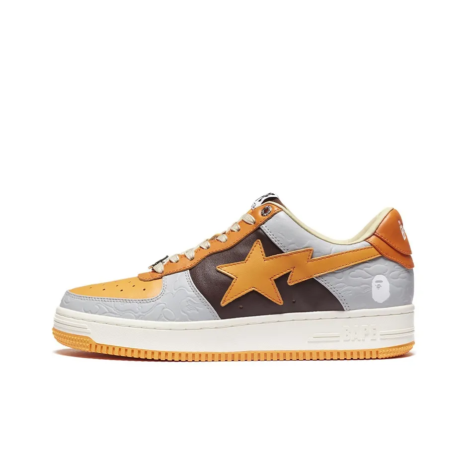 A BATHING APE STA Стильные Скейтборды Мужские Оранжевые Черные