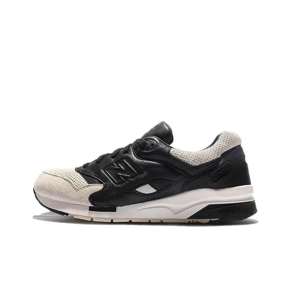 New Balance NB 1600 Low Топ Марафон Беговые кроссовки Унисекс Черный белый Спортивный