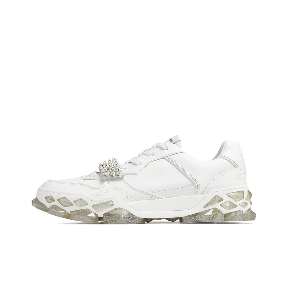 Jimmy Choo Diamond X Strap/M Low Top Skateboard Shoes Men's White
