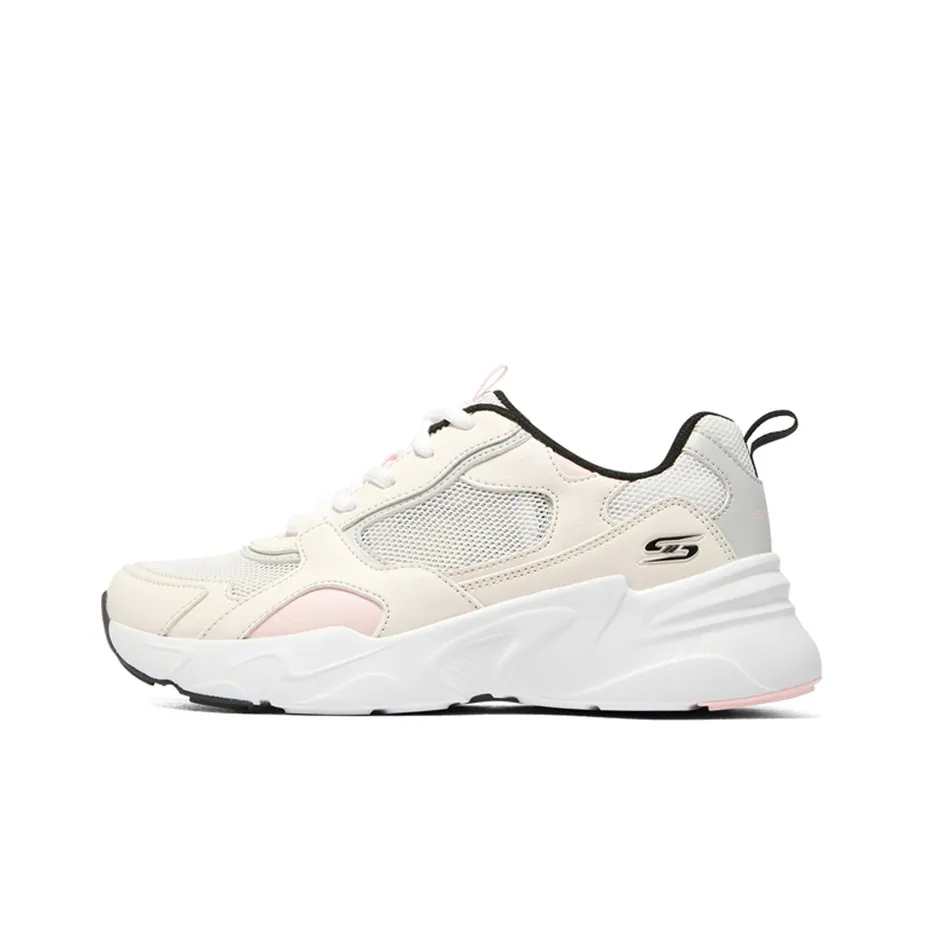 Skechers DLITES Макарон Амортизация Износостойкий Низкий Топ Повседневная Обувь Женская Натуральный Розовый