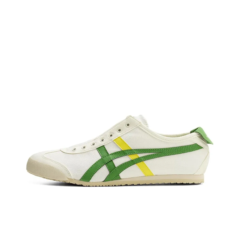 Onitsuka Tiger MEXICO 66 Low Топ Повседневные Беговые Кроссовки Унисекс Белый Зеленый