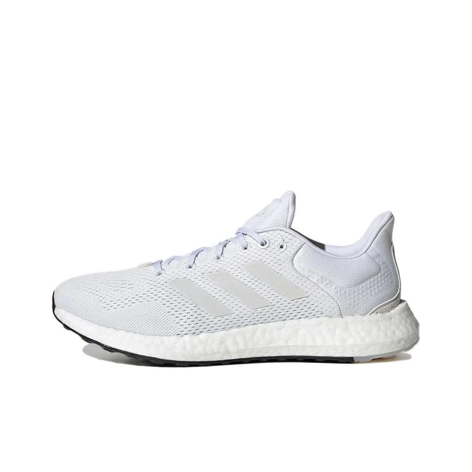 Adidas Pure Boost 21 Low Топ Беговые кроссовки Унисекс Белый