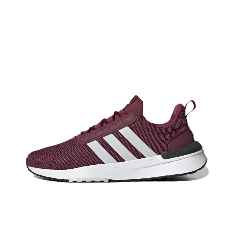 Adidas Neo Racer TR21 Slip-Resistant Breathable Low-Top Casual Running Shoes Men's Red White Adidas Neo Racer TR21 Противоскользящий Дышащий Низкий Топ Повседневные Беговые Кроссовки Мужские Красный Белый