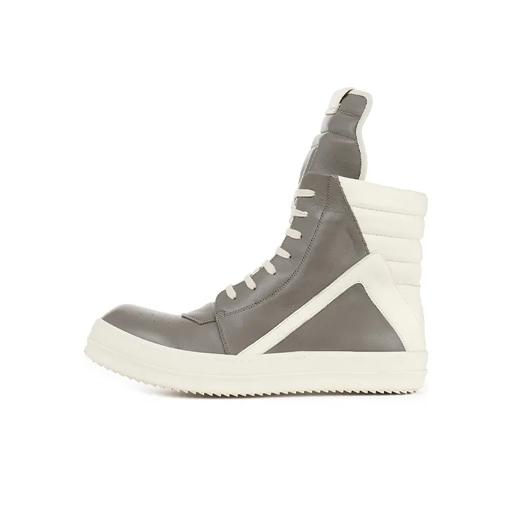 RICK OWENS/RO Geobasket Fogachine High Top Stylish Skateboarding Shoes Men's Brown