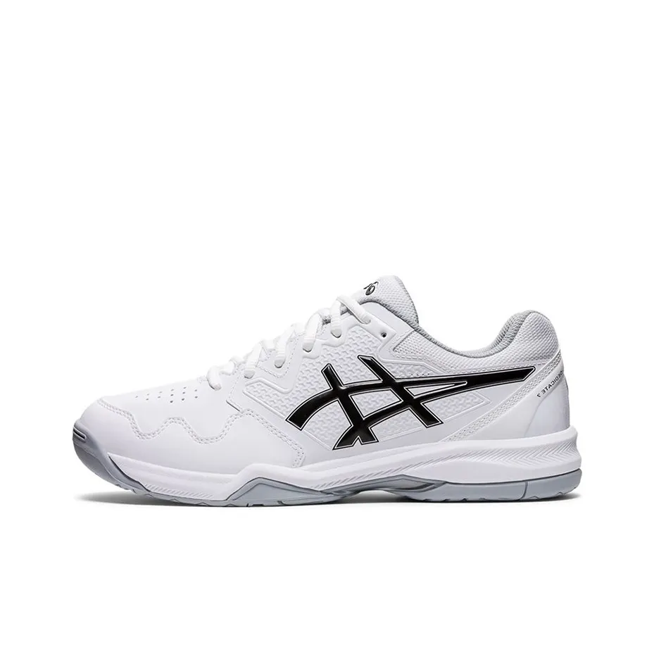 Asics Gel Dedicate 7 Low Top Повседневные Беговые Кроссовки Мужские Белый Черный
