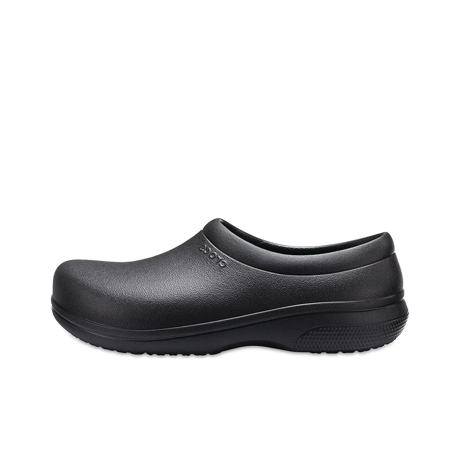 Crocs On The Clock Work Slip On 
Black
