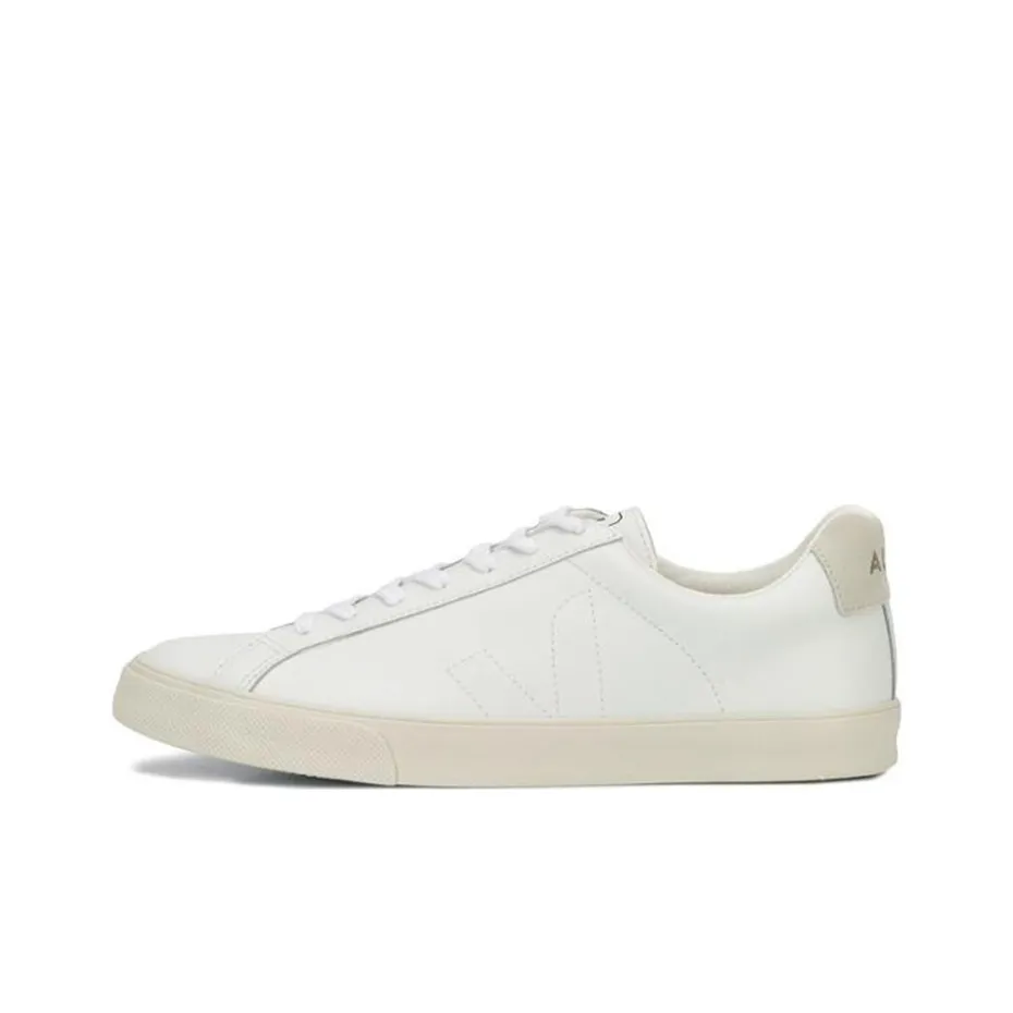 VEJA Esplar Leather Stitched White Tan