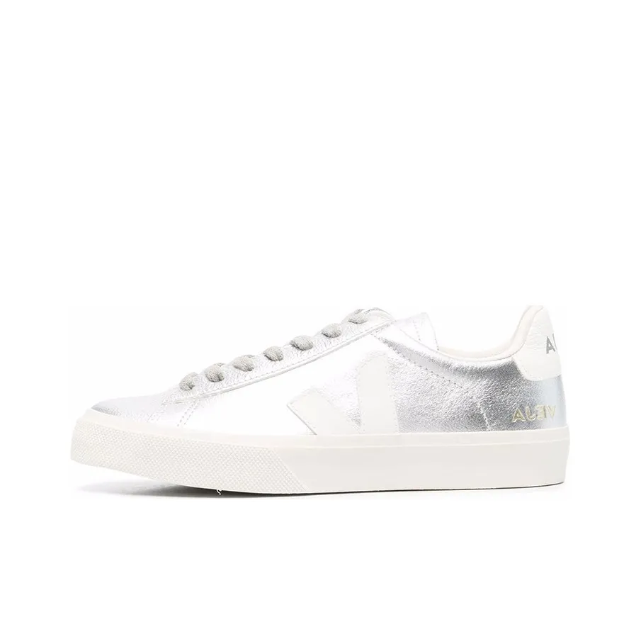 VEJA Campo Stylish Skateboarding Shoes Women's Silver