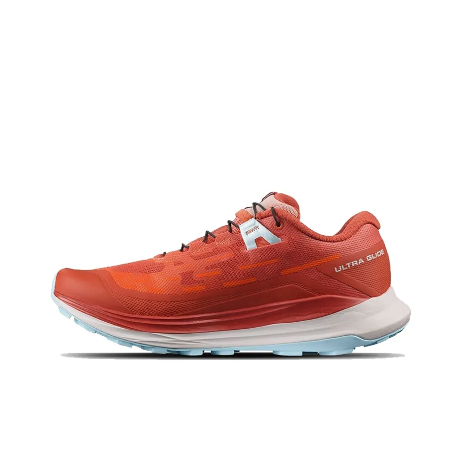 SALOMON Противоскользящие устойчивые к истиранию низкие беговые кроссовки для женщин цвет оранжевый