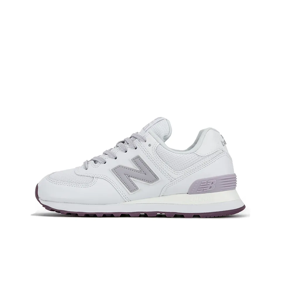 New Balance 574 White/Purple Women's