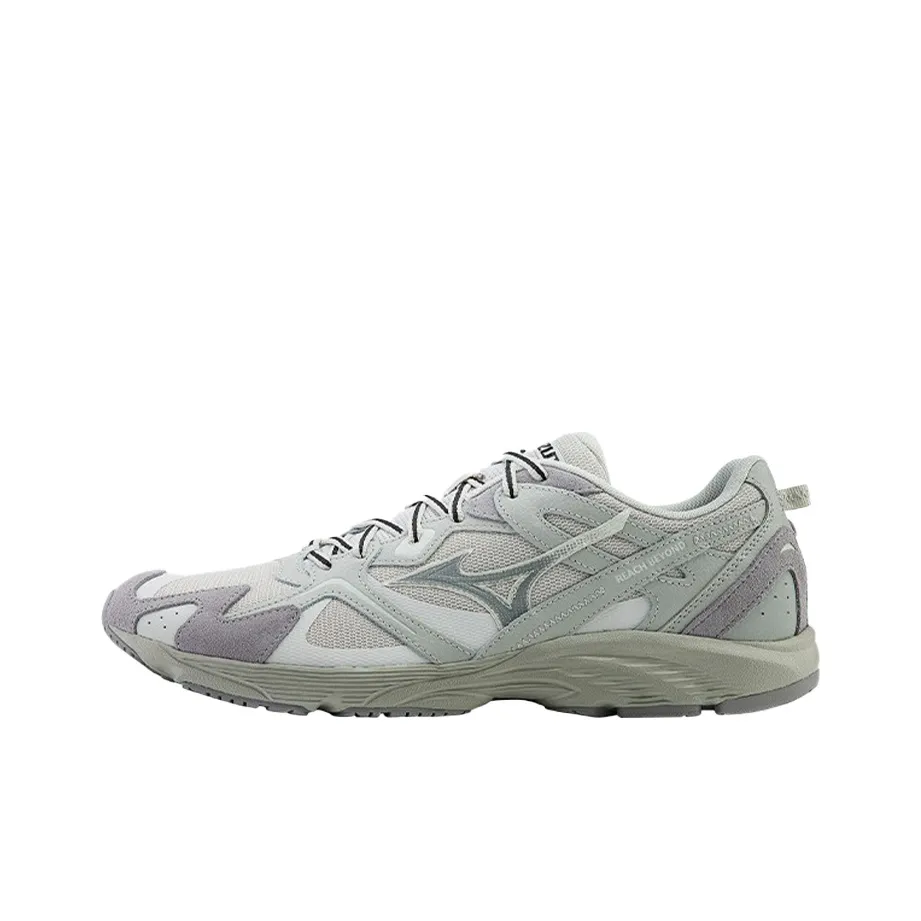 Mizuno Slip-resistant Abrasion-resistant Breathable Low-Top Running Shoes Unisex Gray Мицубо Противоскользящие Устойчивые к износу Дышащие Низкие Кроссовки для Бега Унисекс Серый