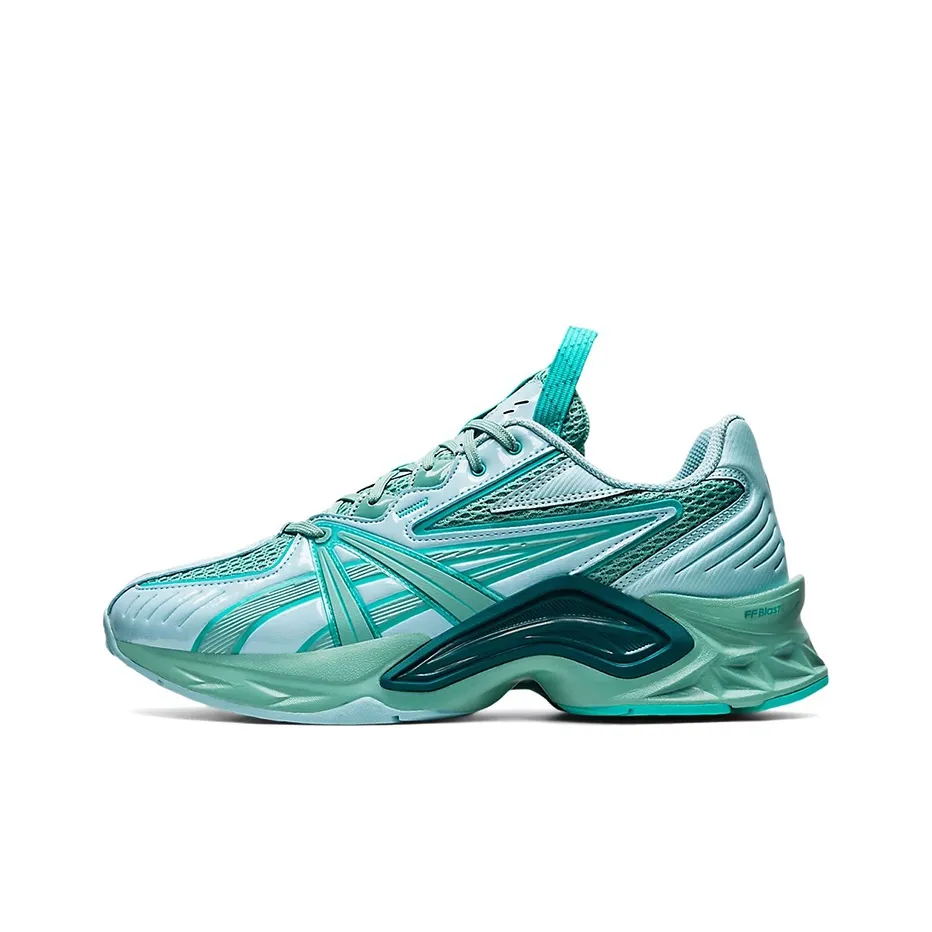 Kiko Kostadinov совместный бренд x Asics Protoblast Low Топ Повседневные Беговые кроссовки Унисекс Зеленый