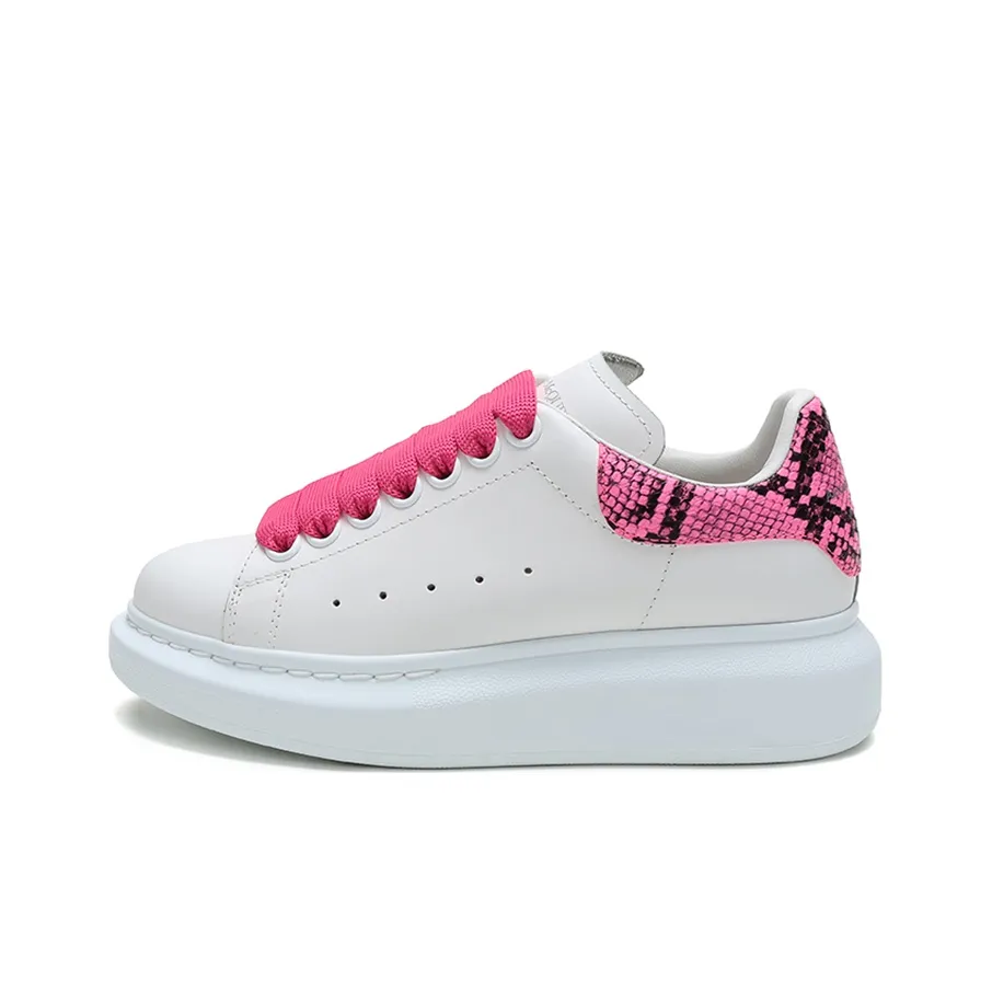 Alexander McQueen Oversized Pink Snake Print Women's