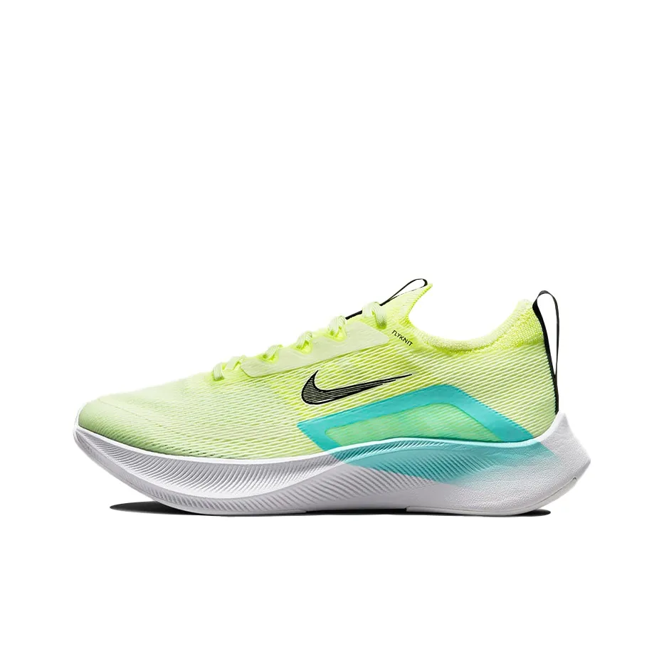 Nike Zoom Fly 4 Running Shoes Women's Low Top Yellow/Blue/White
