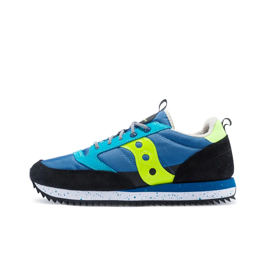 Saucony Cushioning Anti Slip Wear Resistant Breathability Low Top Casual Running Shoes Men's Blue Black