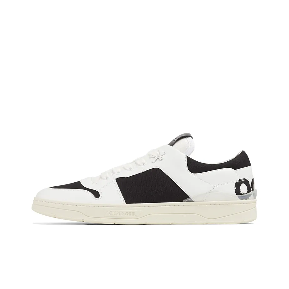 Jimmy Choo Low Top Skateboard Shoes Men's Black White