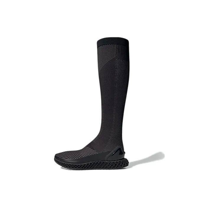 Stella McCartney x Adidas Alphaedge 4D Износостойкий Дышащий Покрытие Высокие Беговые Кроссовки Женские Черные