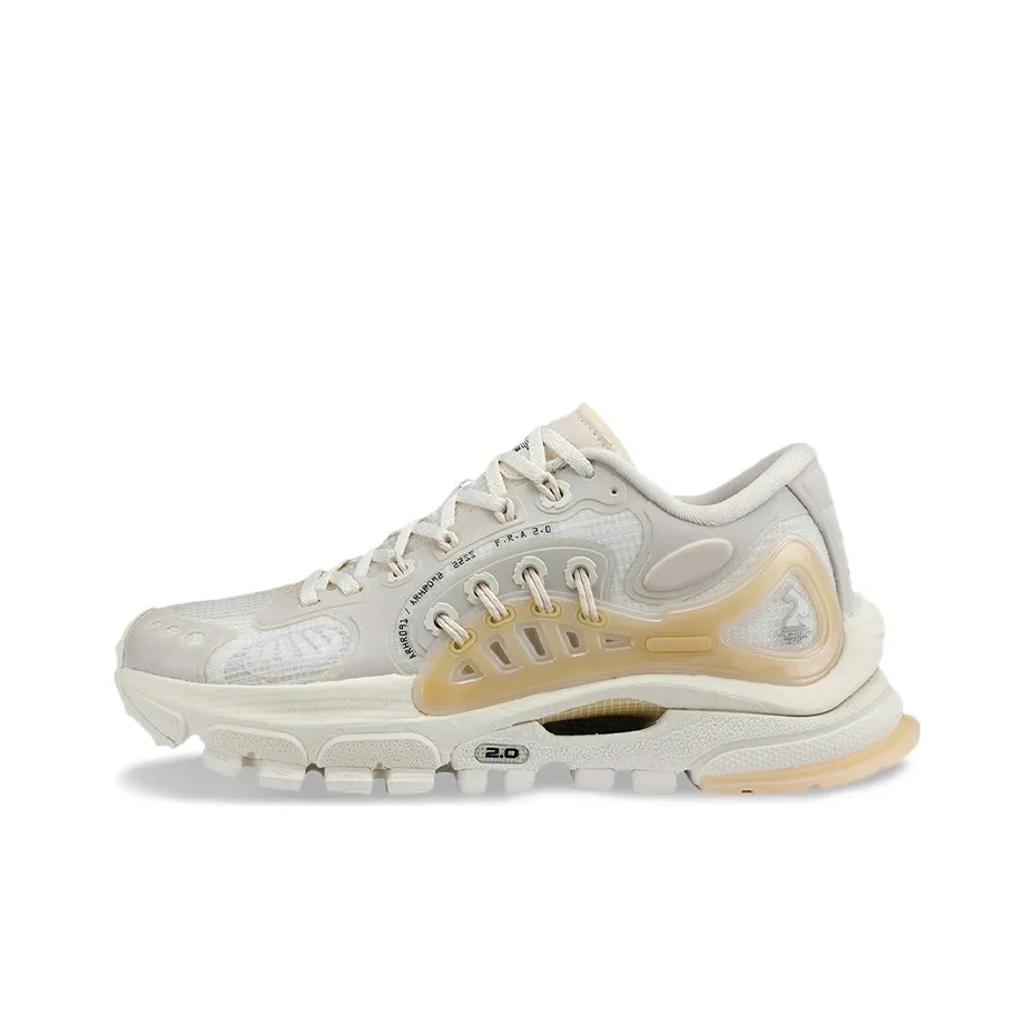 LiNing Амортизаторы Shock Slip-resistant Abrasion-resistant Низкий топ Casual Женские Белые