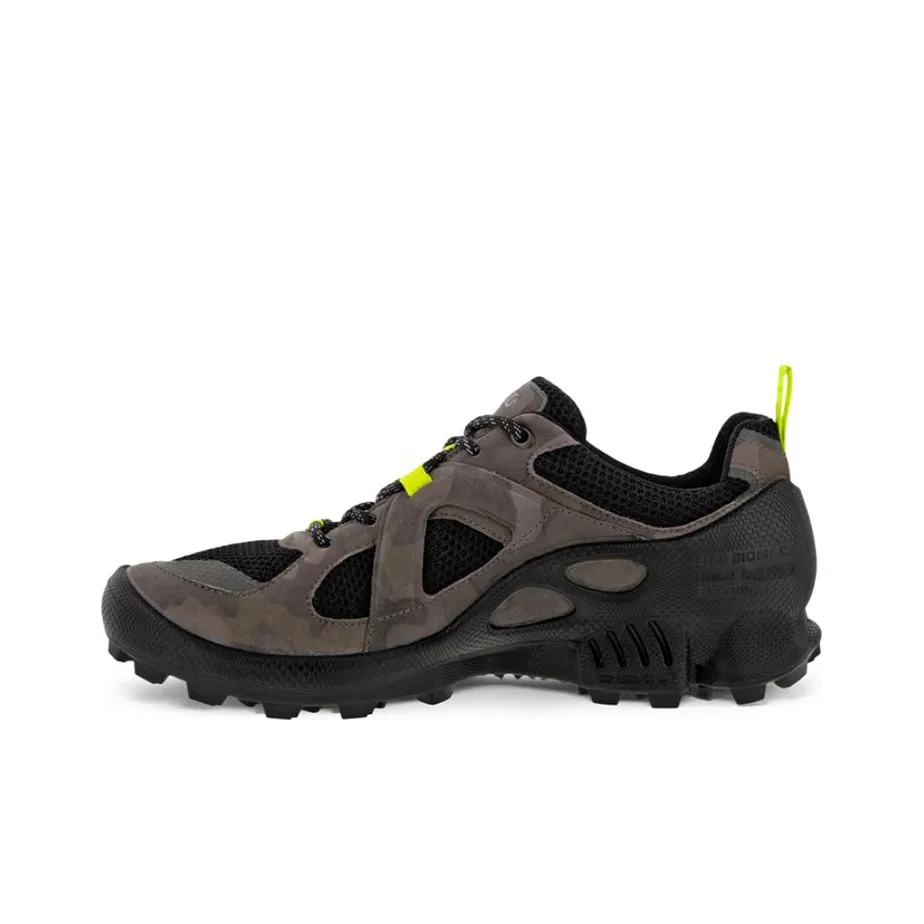 ecco Goretex Low Top Athletic Shoes Men's Brown Gray