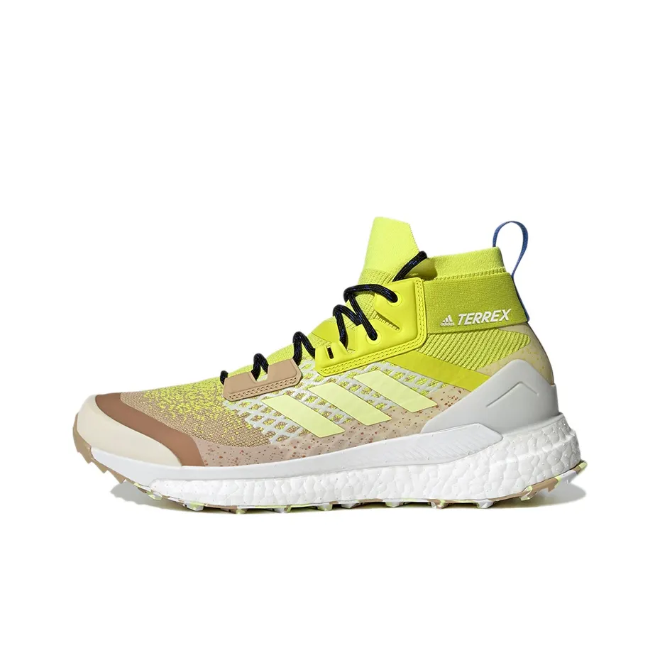 adidas Terrex FREE HIKER PRIMEBLUE Устойчивый к истиранию Высокий Топ Уличная обувь Мужской Лимон