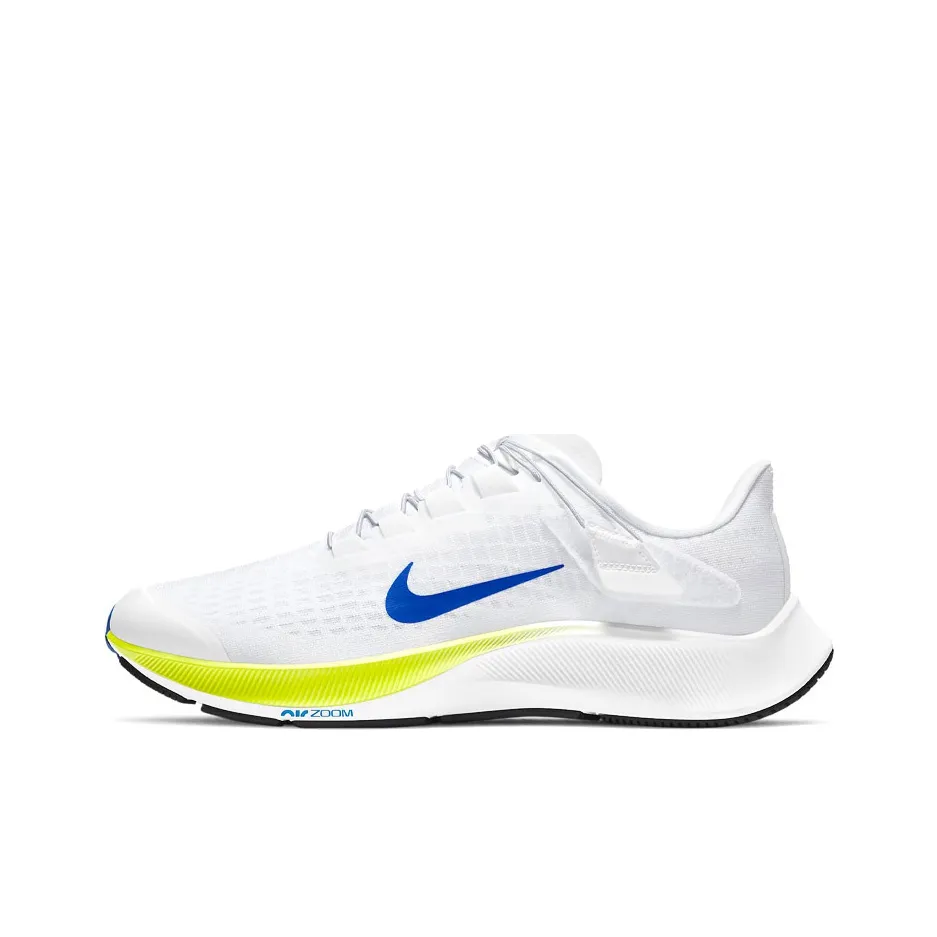 Nike Pegasus 37 Running Shoes Men Low Top White/Blue/Yellow