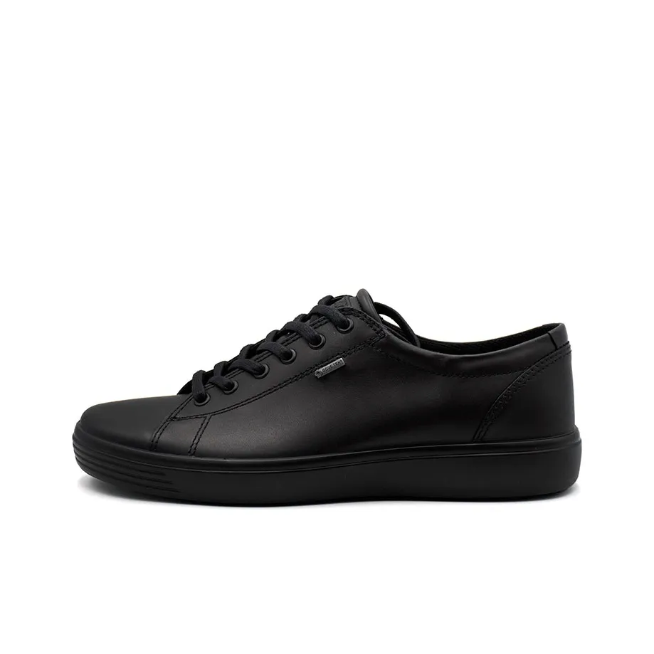 Ecco Soft And Cool Size 7 Slip Resistant Breathable Low Top Skateboard Shoes Men's Black