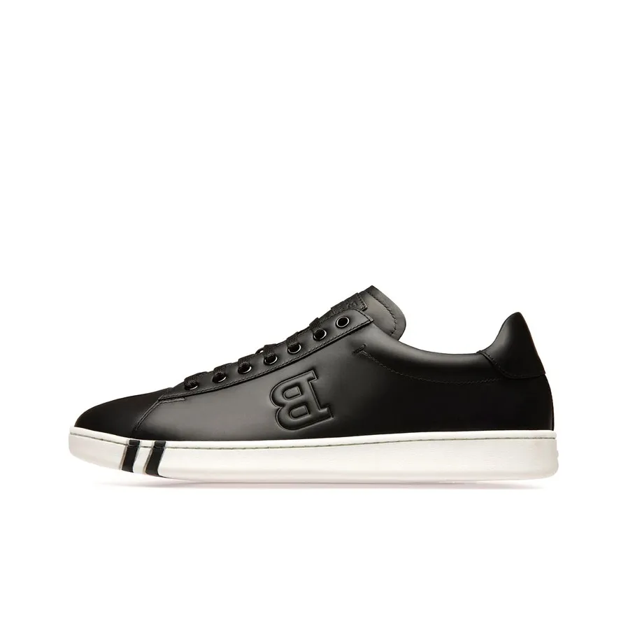 BALLY Low Top Stylish Skateboarding Shoes Men's Black