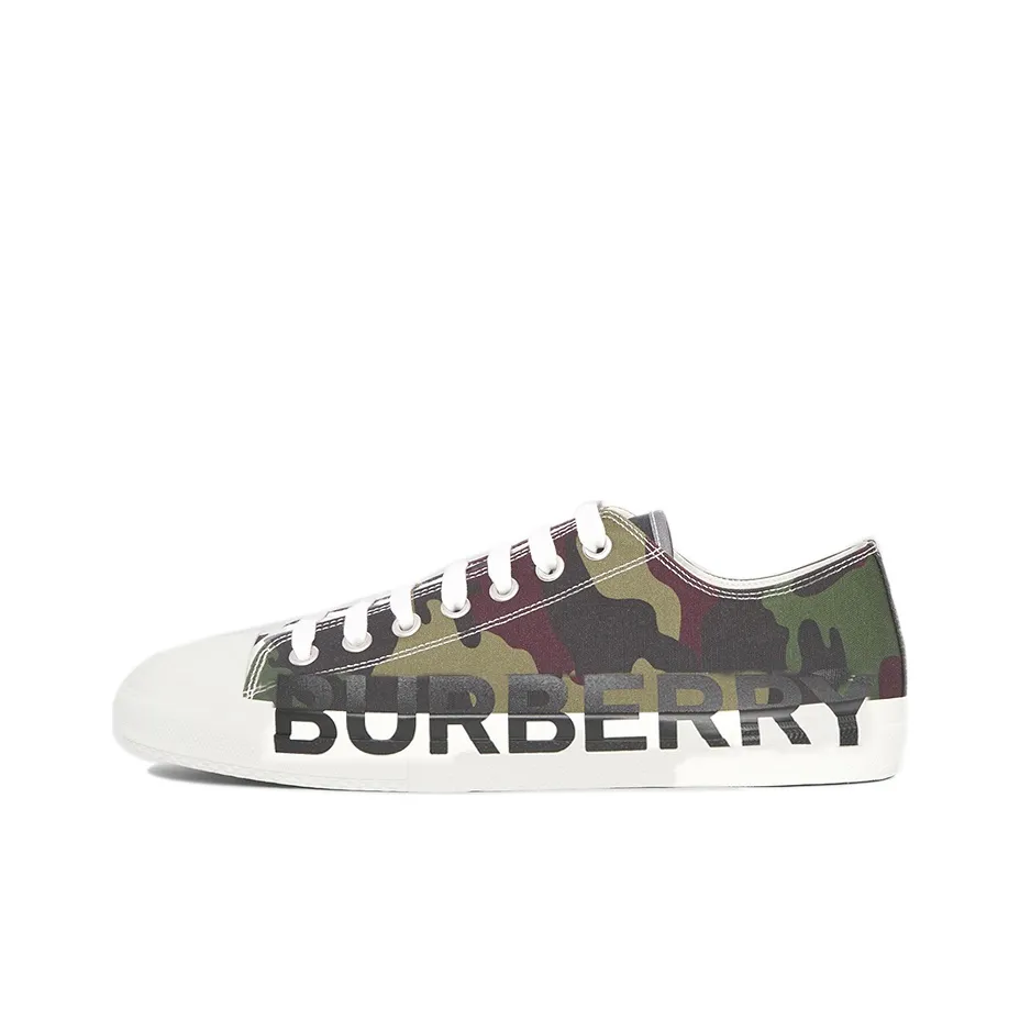 Burberry Logo-print Lace-up Sneaker Green Camo