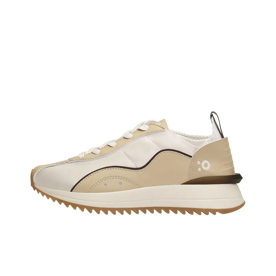 FAJO Ice Cream Silk Shoes Lightweight And Breathable Low-Top Trendy Casual Shoes Unisex Almond Brown
