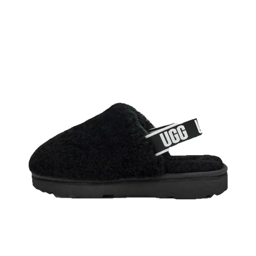 UGG FLUFF YEAH Children's Sandals Black Teenagers