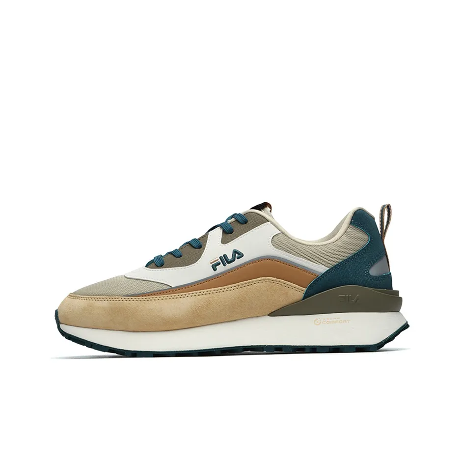 FILA Jogger Low Top Casual Shoes Yellow/Gray/Blue
