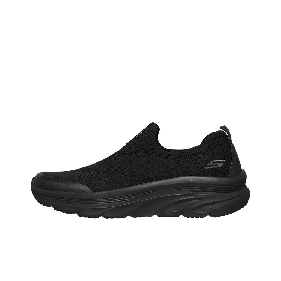 Skechers D'lux Walker Low Top Casual Running Shoes Men's Black