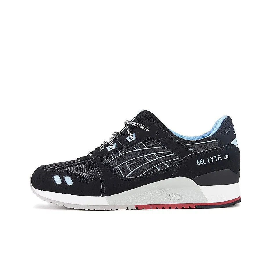 Asics Gel Lyte 3 Low Топ Беговые кроссовки Мужские Черный Белый Красный