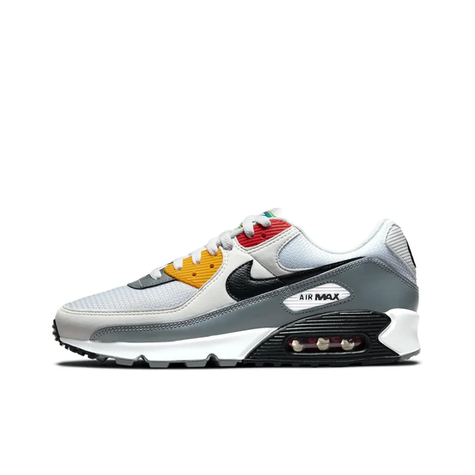 Nike Air Max 90 Running Shoes Men Low Top Gray/Black/White/Blue/Yellow/Red