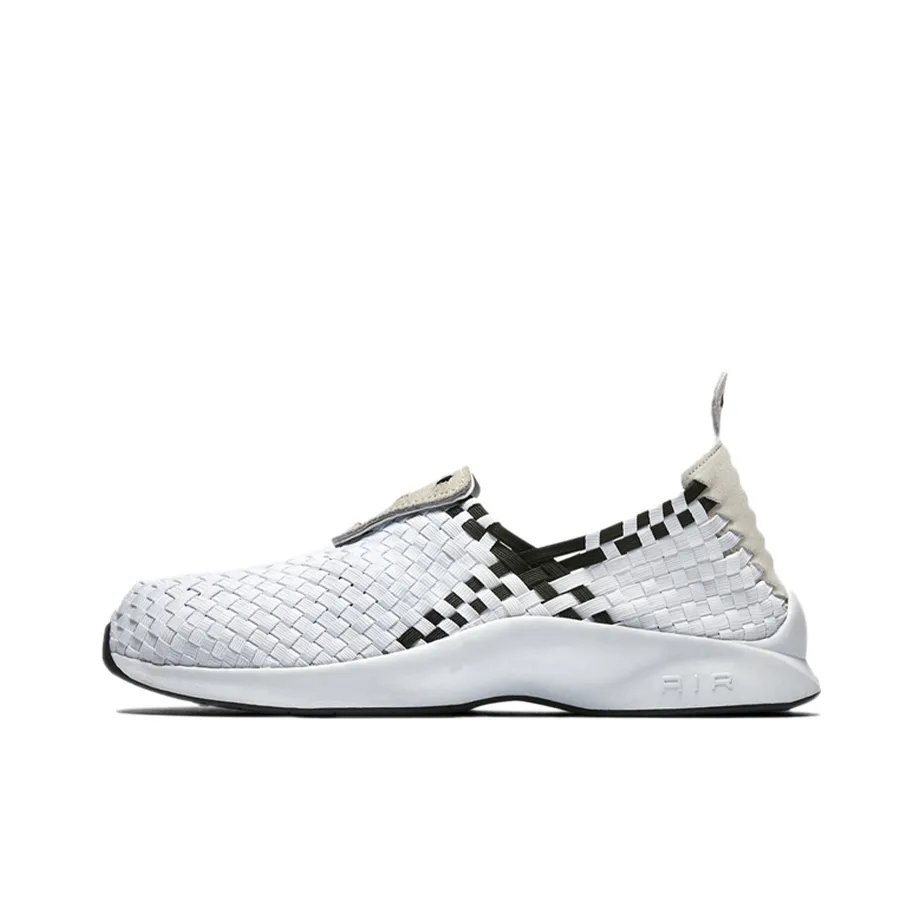 nike Вязаные ткани Низкий топ Повседневная обувь Мужская Белый Черный