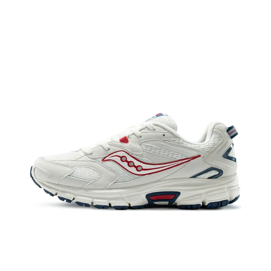 Saucony Cohesion 9 Slip-resistant Abrasion-resistant Breathable Low-top Casual Running Shoes Men's Ecru Blue Сaucony Cohesion 9 Противоскользящий Устойчивый к истиранию Дышащий Низкий Топ Повседневные Беговые Кроссовки Мужские Экрю Синий