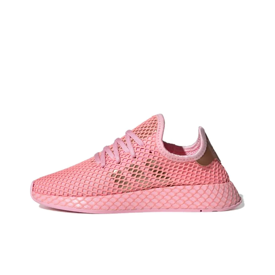 Adidas Originals Deerupt RUNNER Low Топ Беговые кроссовки Женские Розово-золотой