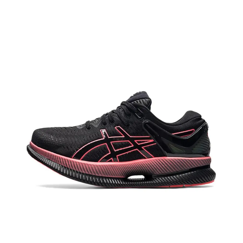 Asics Metaride Устойчивый к истиранию Дышащий Низкий Топ Повседневная Беговая Обувь Женская Черная Красная