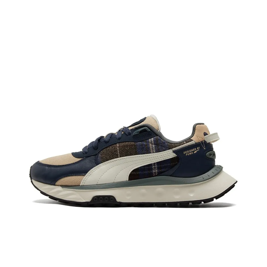 PUMA Wild Rider Flannel 'Blue Cream White'