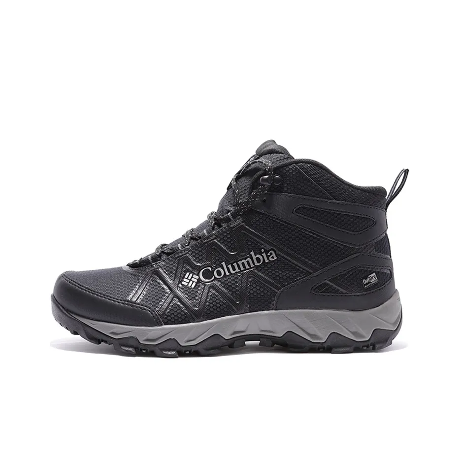 Columbia Outdry Wear Resistant Support Lightweight High Top Trekking Shoes Men's Black