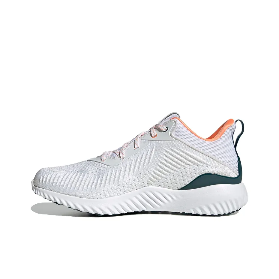 Adidas AlphaBounce Slip-resistant Abrasion-resistant Low Top Casual Running Shoes Unisex White Adidas AlphaBounce Противоскользящие Аbrasion-resistant Низкий Топ Повседневные Беговые кроссовки Унисекс Белый