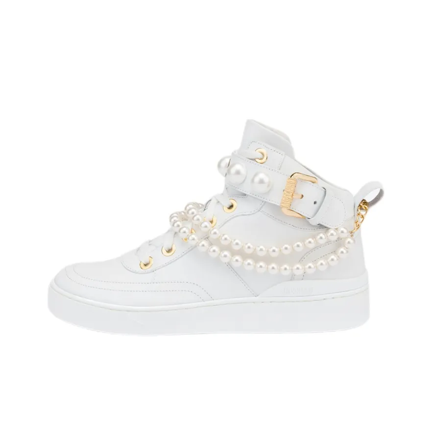 MOSCHINO High Top Skateboard Shoes Women's