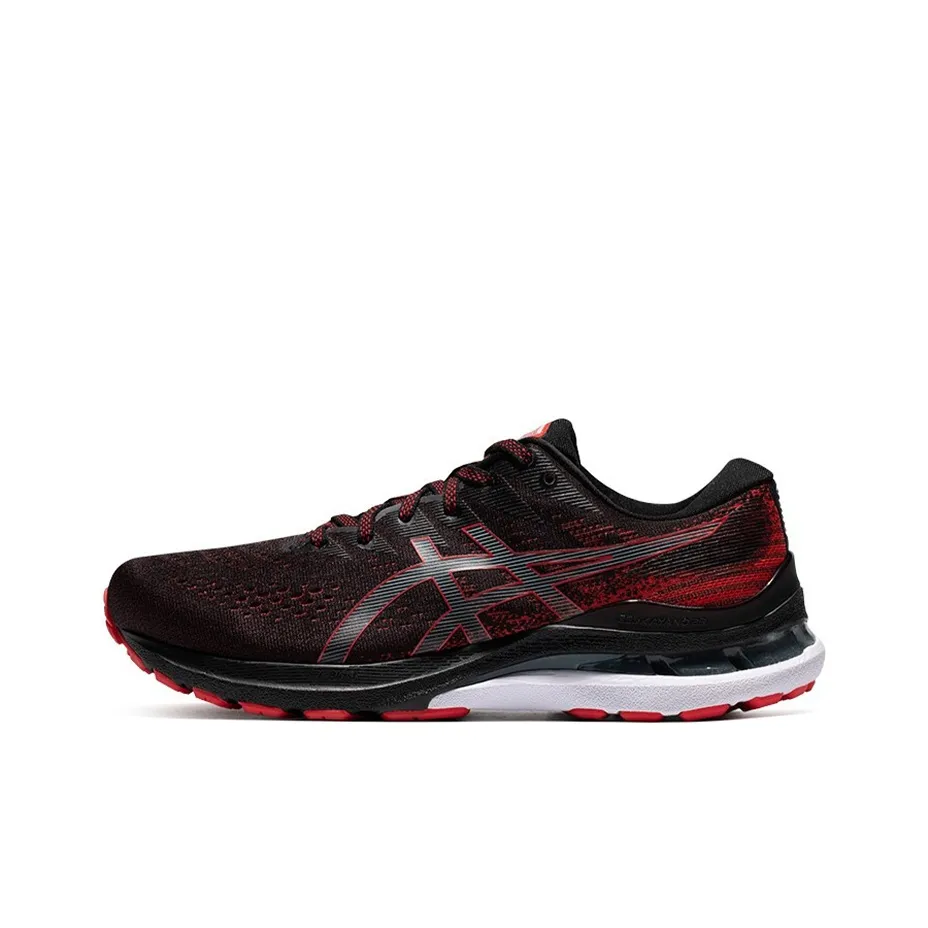 Asics Gel Kayano 28 Black Electric Red White