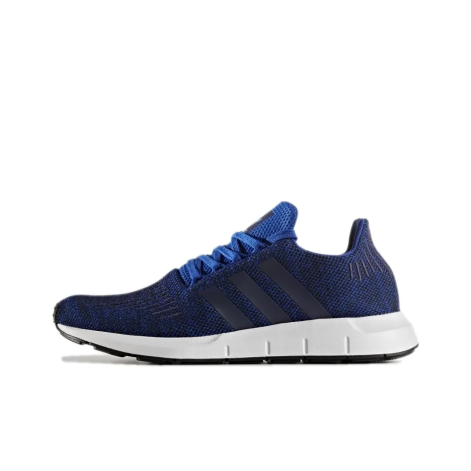 Adidas Originals Swift Run Slip-resistant Abrasion-resistant Low Top Marathon Running Shoes Unisex Dark Blue Adidas Originals Swift Run Slip-resistant Abrasion-resistant Низкий Топ Марафон Беговые Кроссовки Унисекс Темно-синий