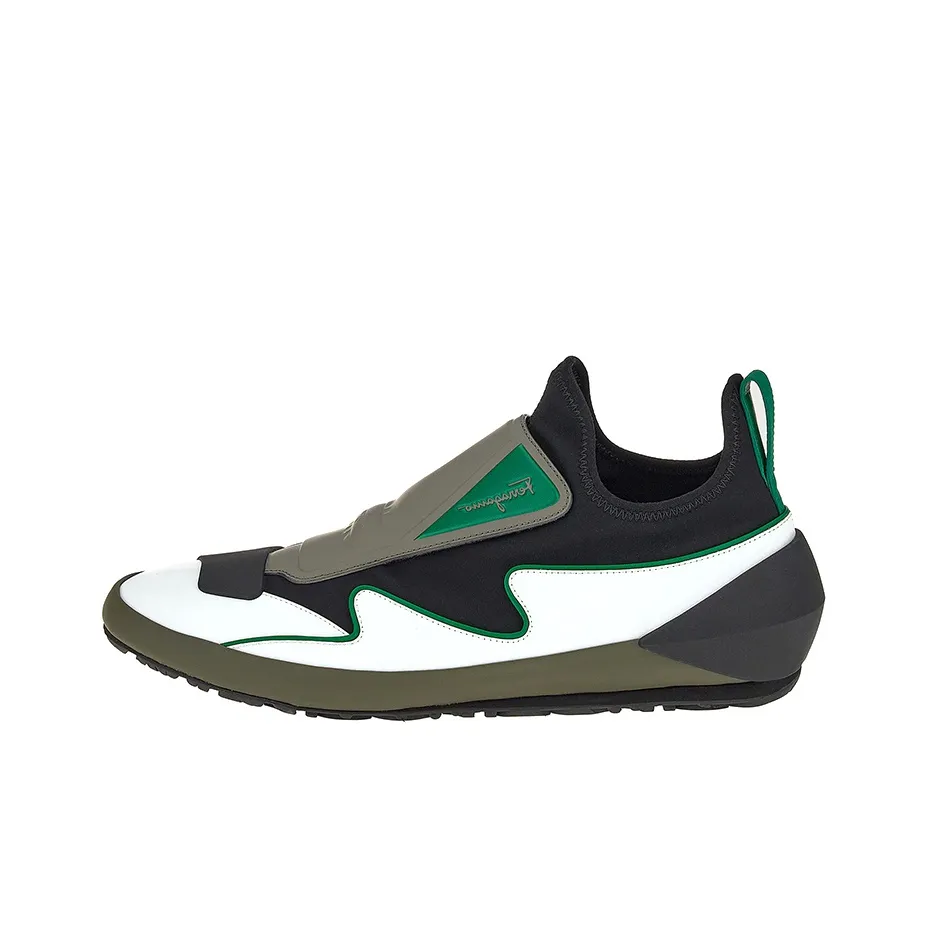 Ferragamo GIancini Low Топ Повседневная обувь Мужская Черный Серый Зеленый