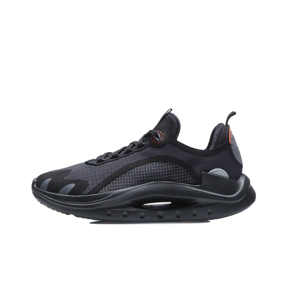 LINING Apocalypse Running Shoes Men's Low Top Black/Orange