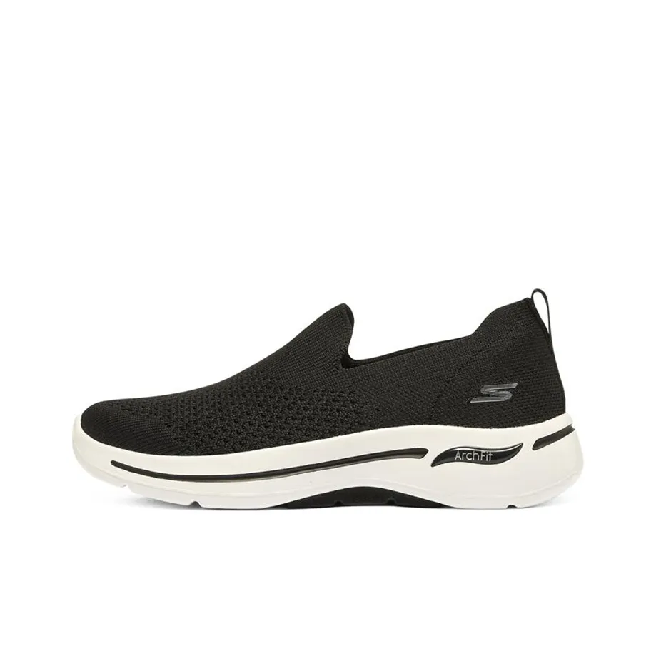 Skechers Go Walk Arch Fit Slip On 'Black White' Women's