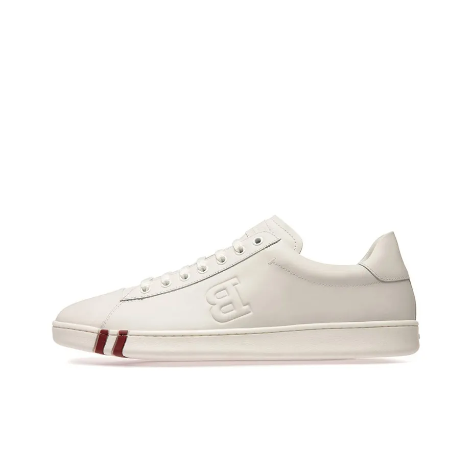 BALLY Asher Low Top Stylish Skateboarding Shoes Men's White