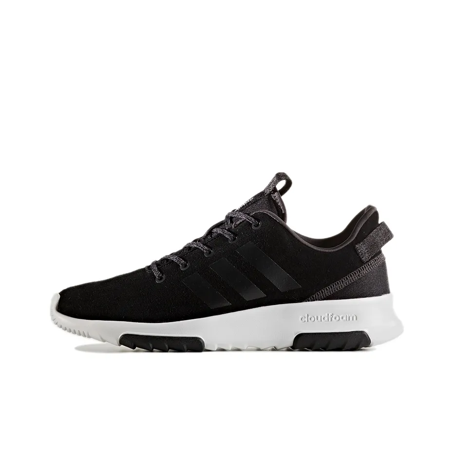 Adidas Neo Racer TR21 Устойчивость к истиранию Покрытие Низкие Беговые кроссовки Женские Угольно-черный