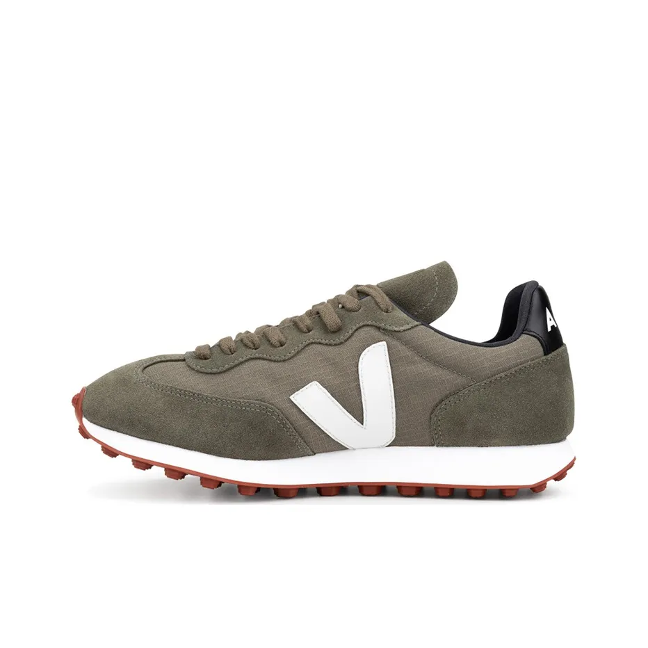 VEJA Rio Branco Shock Absorbers Slip Resistant Abrasion Resistant Low Top Casual Shoes Unisex Green